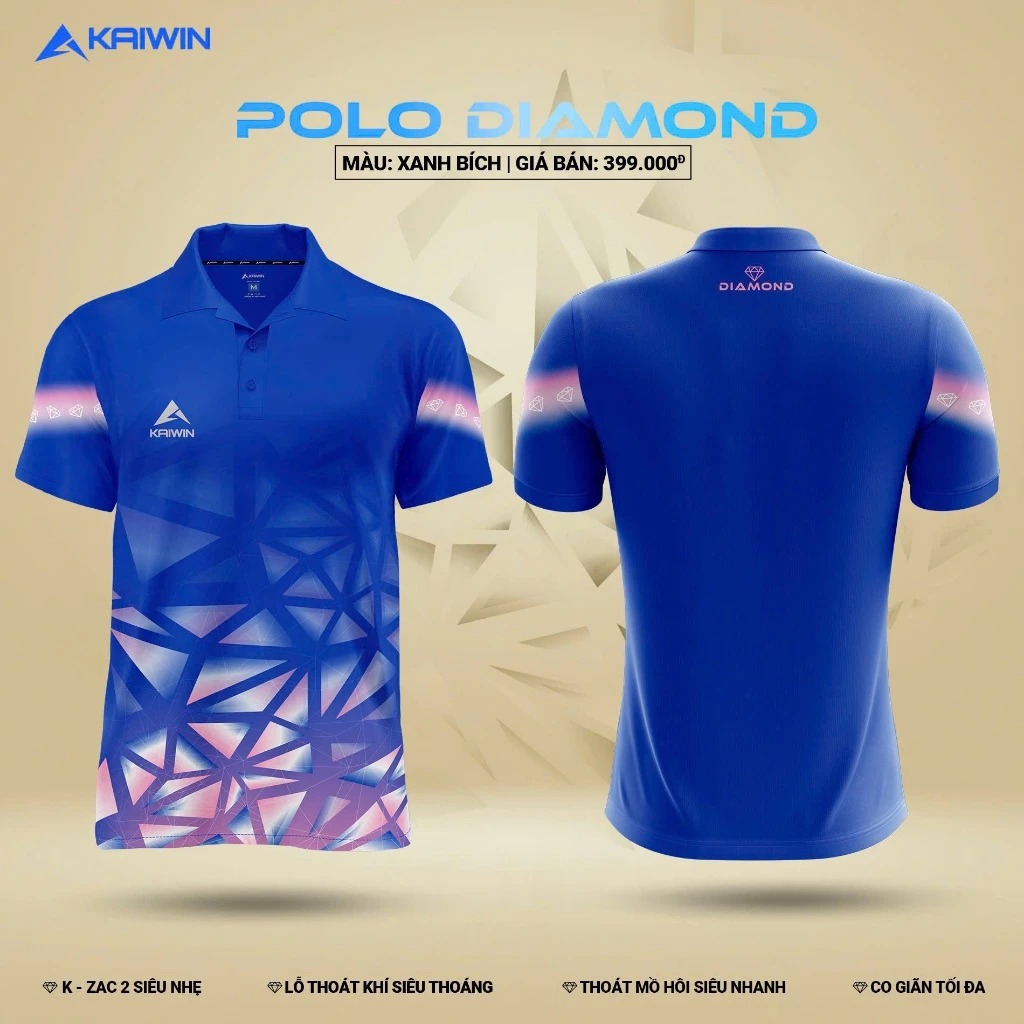 Áo Polo Thể Thao Kaiwin Diamond