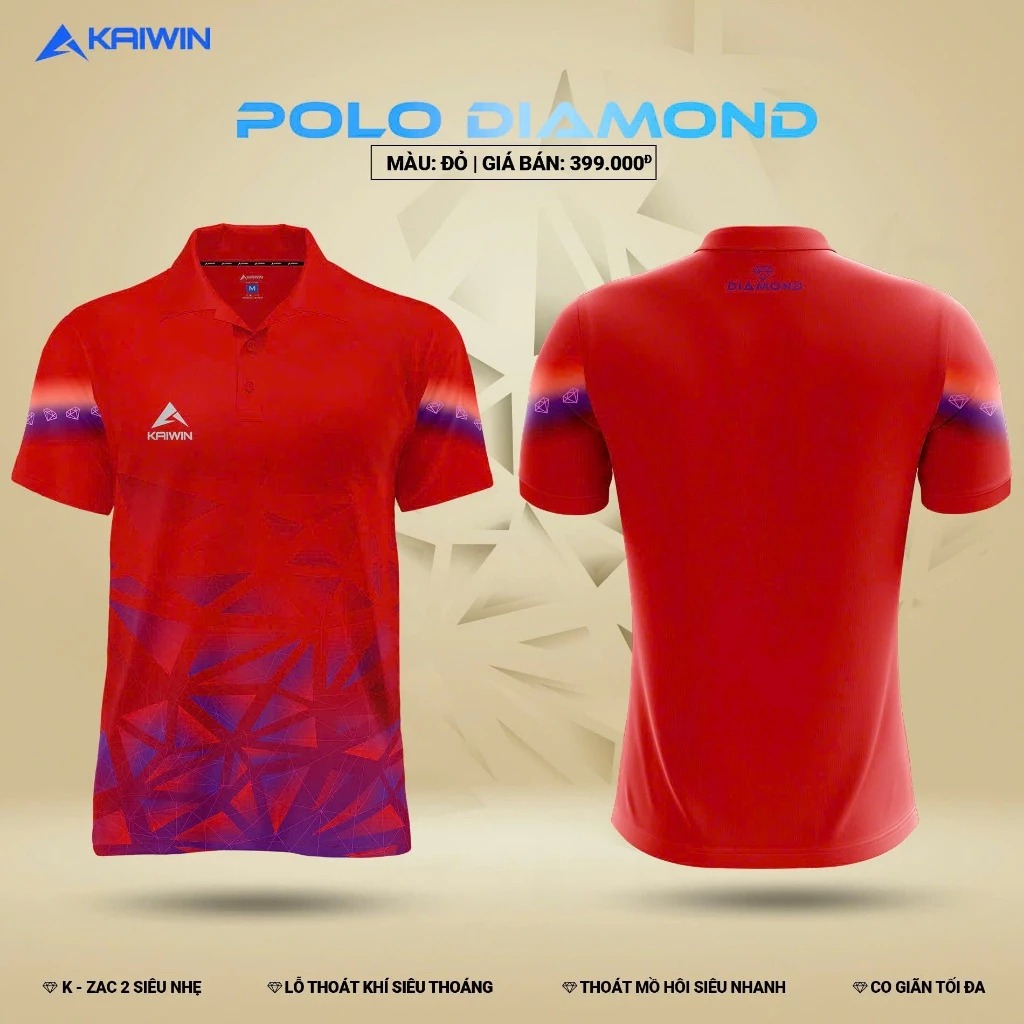Áo Polo Thể Thao Kaiwin Diamond