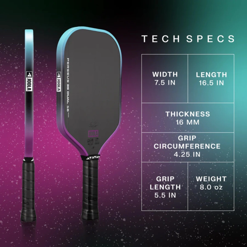 VỢT PICKLEBALL JOOLA Perseus 3S Dual 16mm