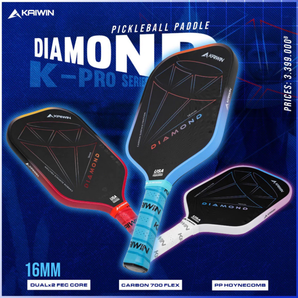 VỢT PICKLEBALL KAIWIN DIAMOND GEN 1 - 16MM