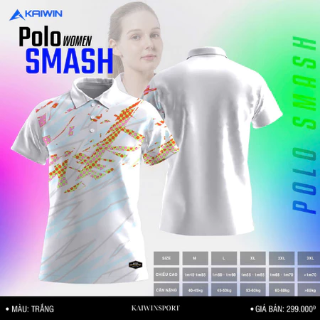ÁO PICKLEBALL KAIWIN SMASH NỮ