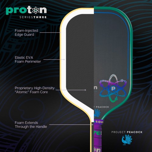 Vợt Pickleball Proton Project Peacock Elongated