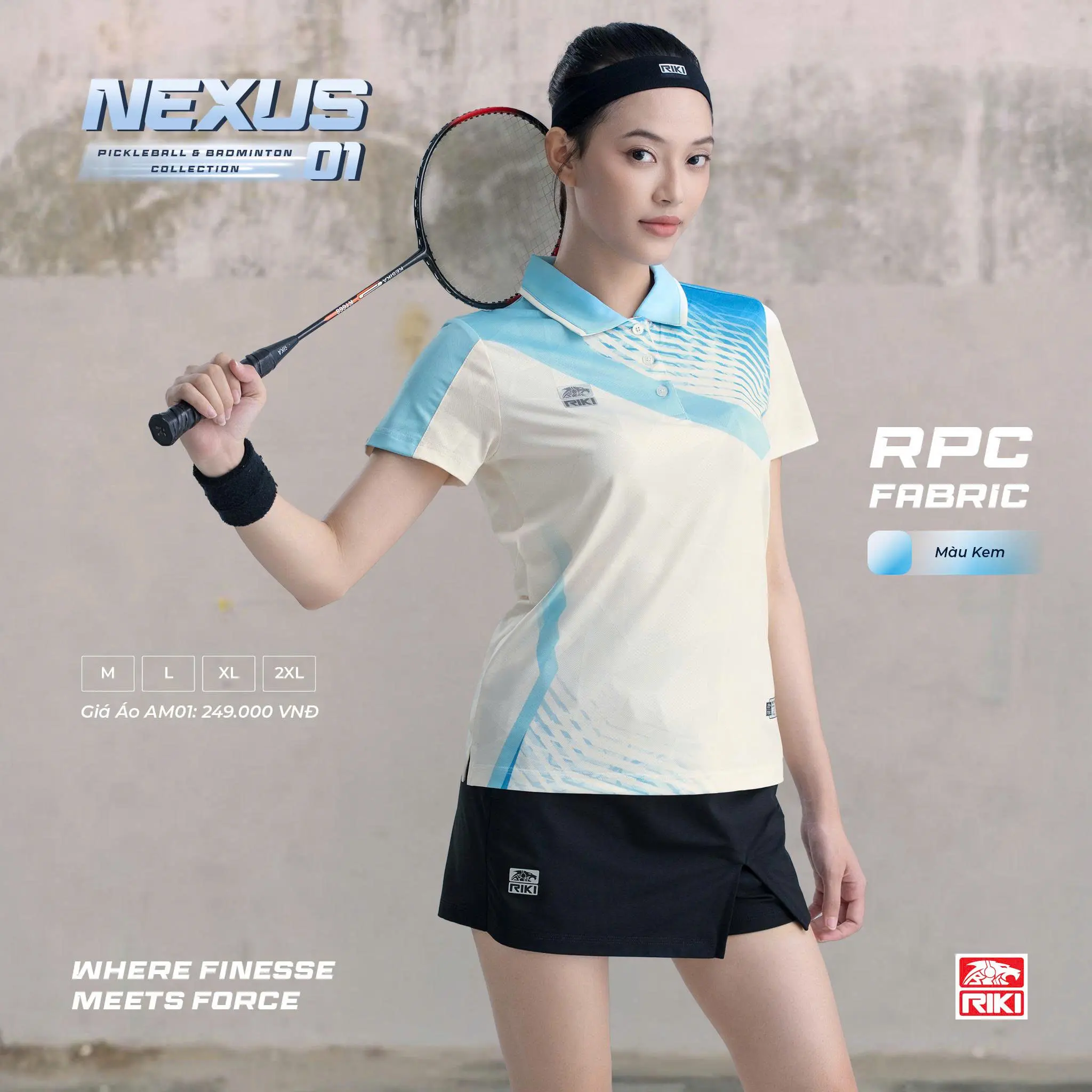 ÁO CẦU LÔNG, PICKLEBALL NỮ NEXUS01 RIKI