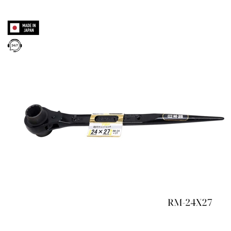 Cờ lê 2 đầu tuýp đuôi chuột TOP KOGYO RM-24x27 Nhật Bản