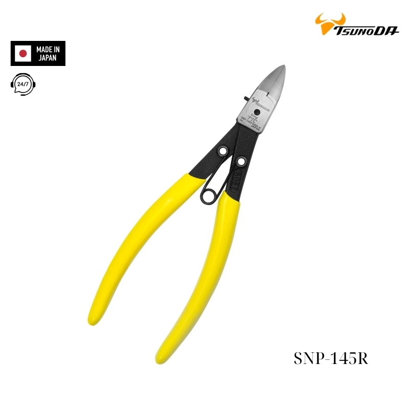 Kìm cắt nhựa lưỡi tròn Tsunoda SNP-145R Nhật Bản