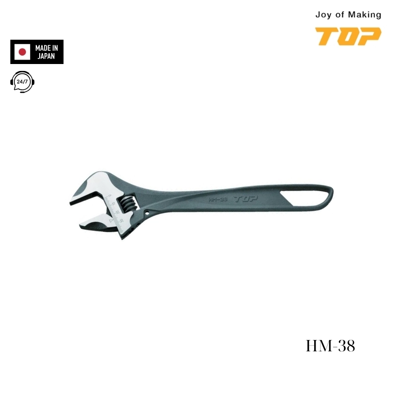 Mỏ lết thường miệng rộng TOP KOGYO HM-38M