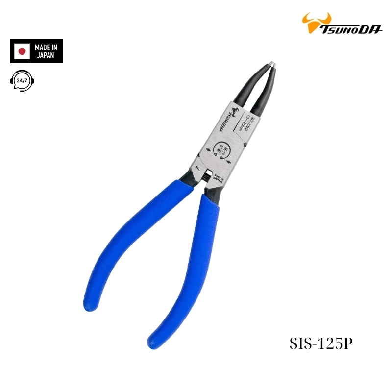 Kìm bóp phe mũi thẳng 5 inch Tsunoda SIS-125P Nhật Bản