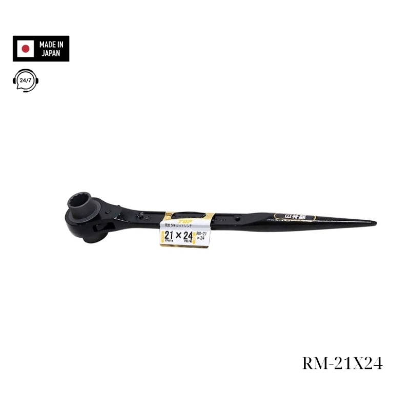 Cờ lê 2 đầu tuýp đuôi chuột TOP KOGYO RM-21x24 Nhật Bản