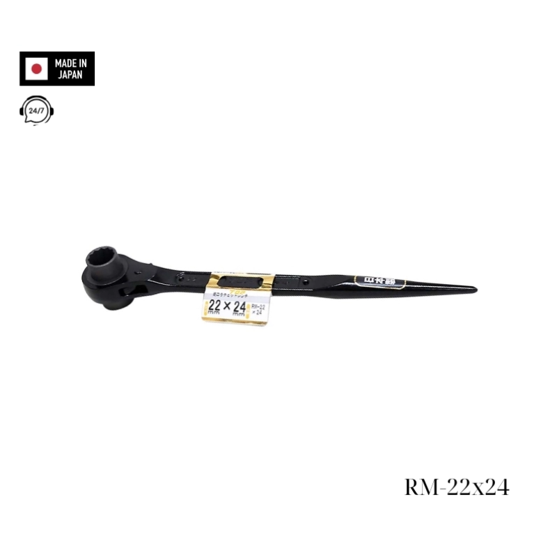 Cờ lê 2 đầu tuýp đuôi chuột TOP KOGYO RM-22x24 Nhật Bản