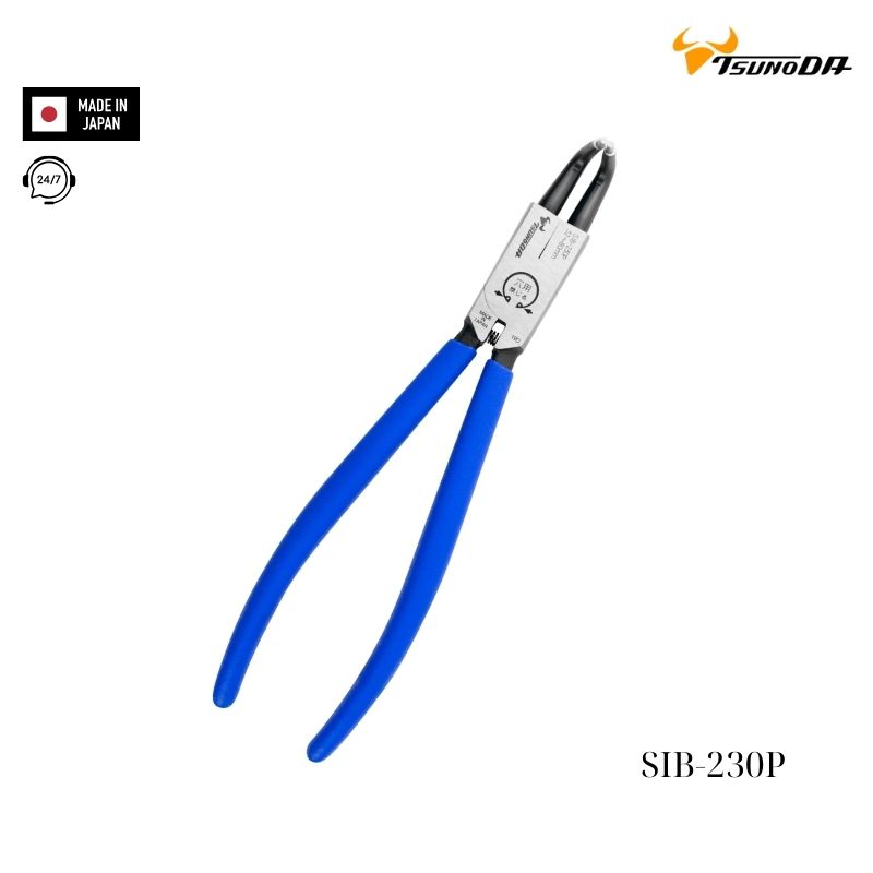 Kìm bóp phe mũi cong 9 inch Tsunoda SIB-230P Nhật Bản