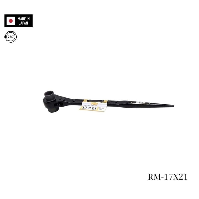 Cờ lê 2 đầu tuýp đuôi chuột TOP KOGYO RM-17X21 Nhật Bản