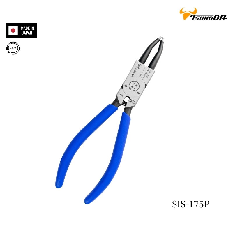 Kìm bóp phe mũi thẳng 7 inch Tsunoda SIS-175P Nhật Bản