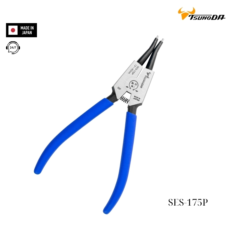 Kìm mở phe mũi thẳng 7 inch Tsunoda SES-175P Nhật Bản