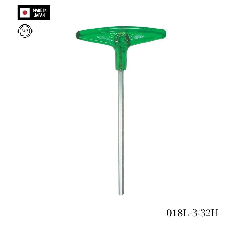 Lục giác chữ T hệ inch loại dài EIGHT 018L-3/32H Nhật Bản