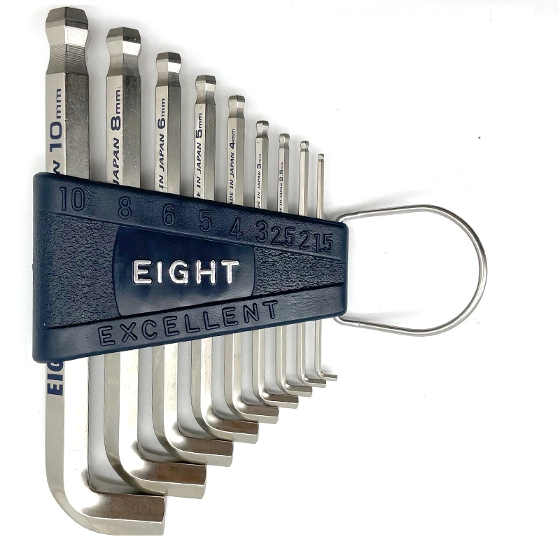 Bộ lục giác đầu bi ngắn Eight TTR-S9 Nhật Bản