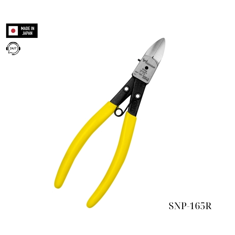 Kìm cắt nhựa lưỡi tròn Tsunoda SNP-165R Nhật Bản
