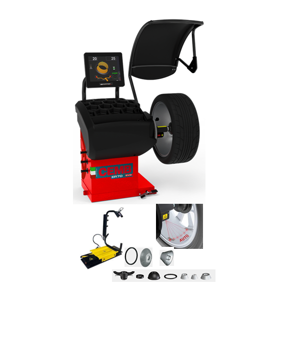 Máy kiểm tra cân bằng động bánh xe Cenb ER70EVO