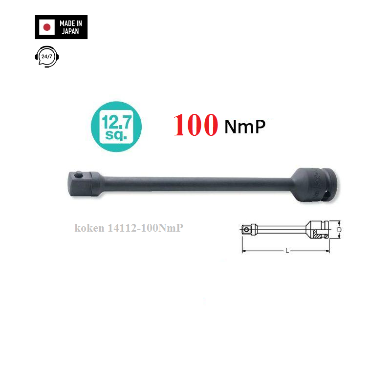 Thanh xoắn giới hạn lực koken 14112-100NmP Nhật Bản