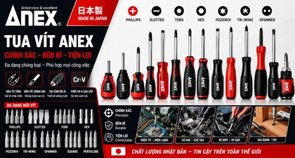 Tua vít, mũi vít Anex Nhật Bản