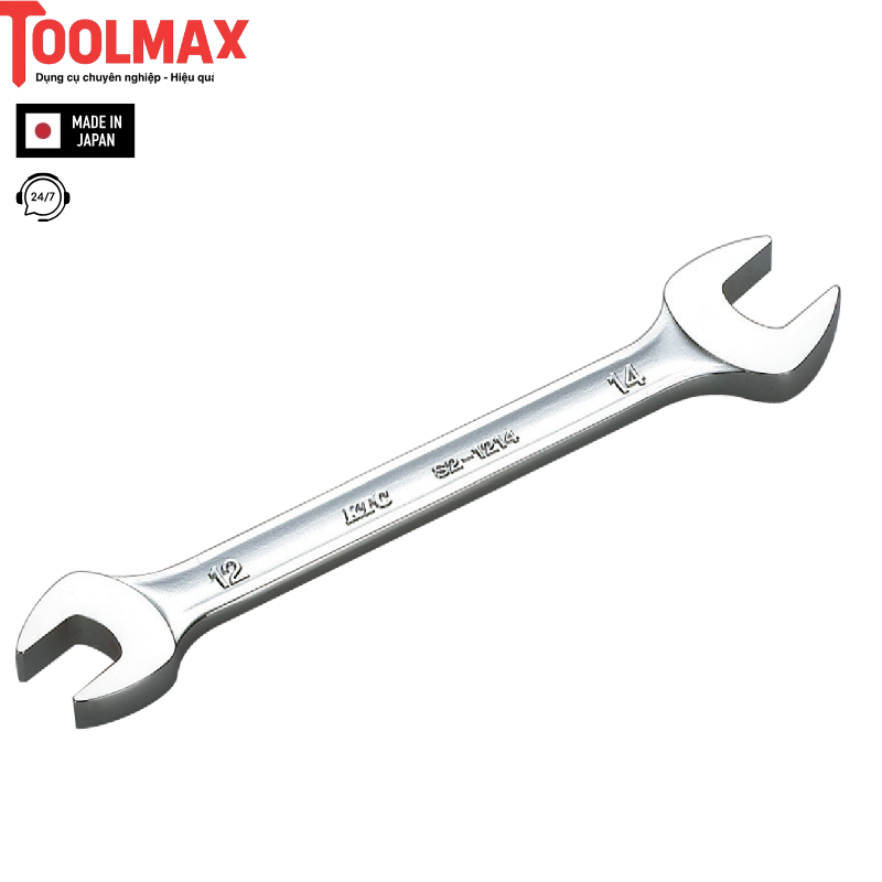Cờ lê miệng hai đầu mở KTC S2