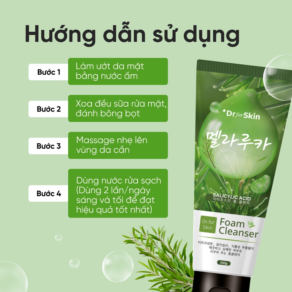 Sữa Rửa Mặt Tràm Trà Dr.FORSKIN Tea tree