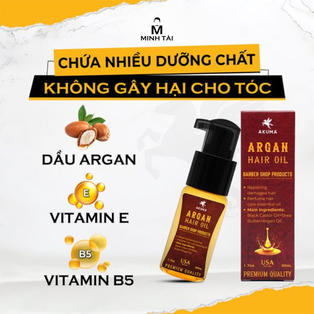 Tinh Dầu Dưỡng Tóc AKUMA Argan Hair Oil