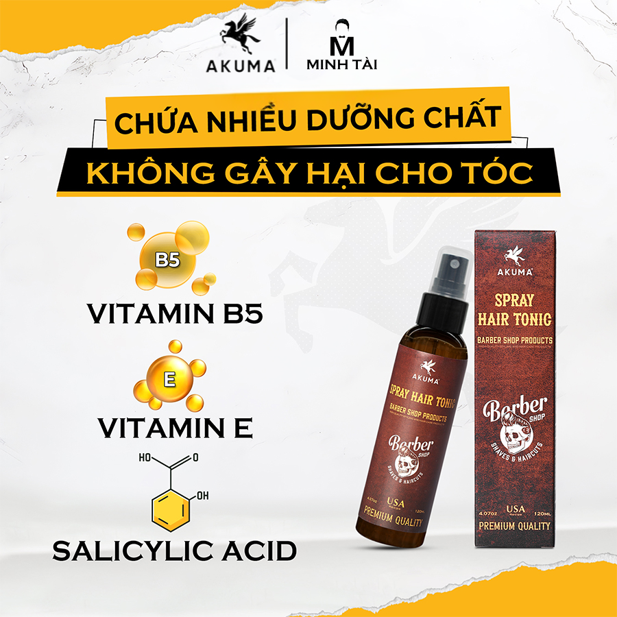 XỊT TẠO PHỒNG TÓC AKUMA SPRAY HAIR TONIC