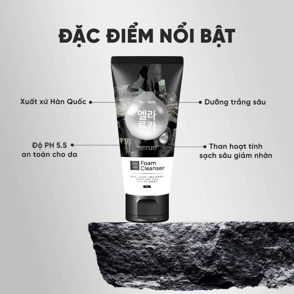 Sữa Rửa Mặt Nam Dr.FORSKIN Than Hoạt Tính