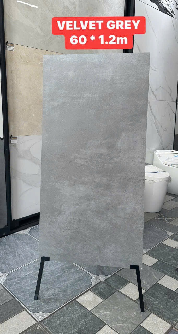 Gạch ấn độ 60x120 men mát(VELVET GREY)