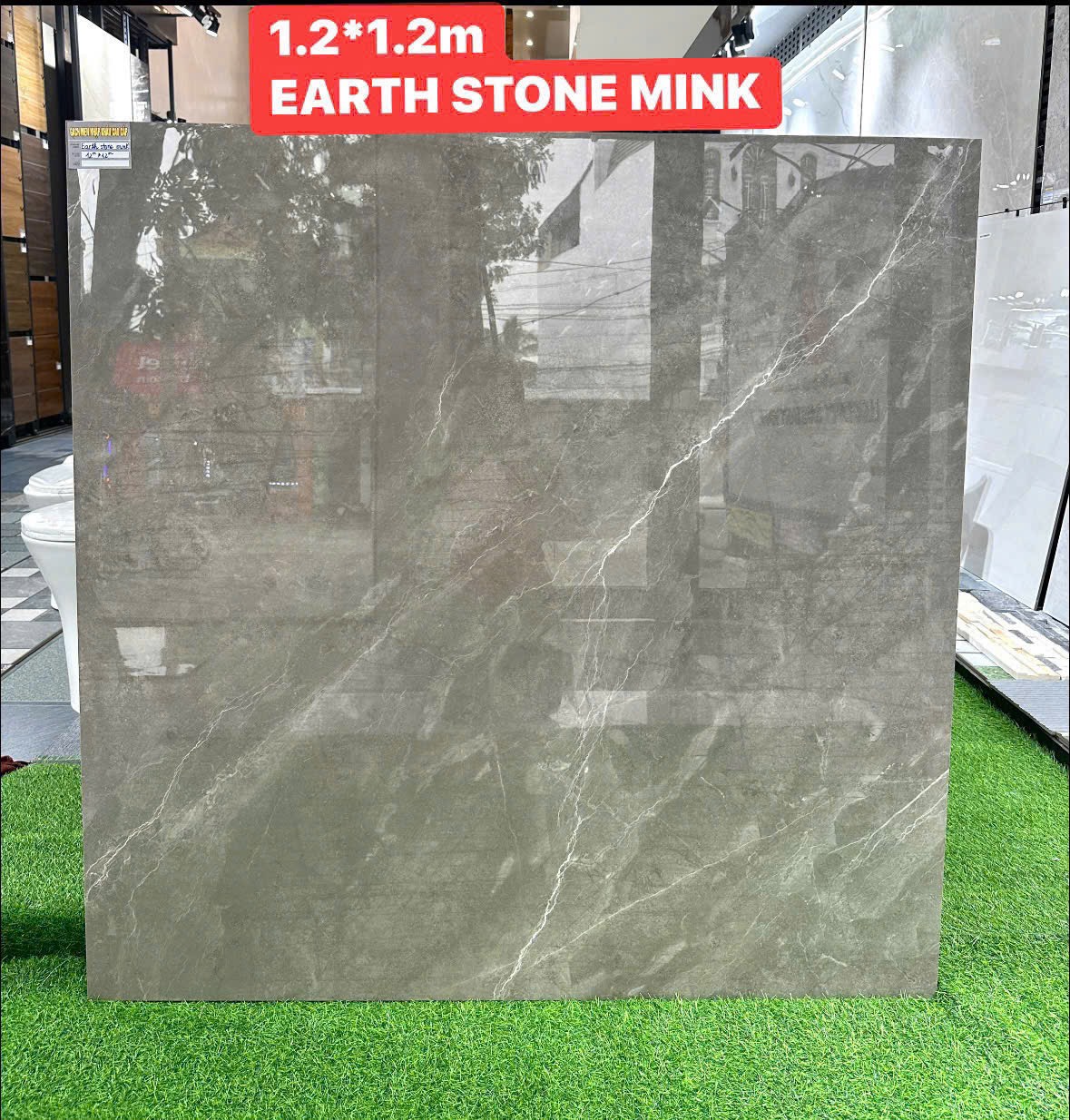 Gạch 120x120 E-EARTH STONE MINK POLISH (xương đá)