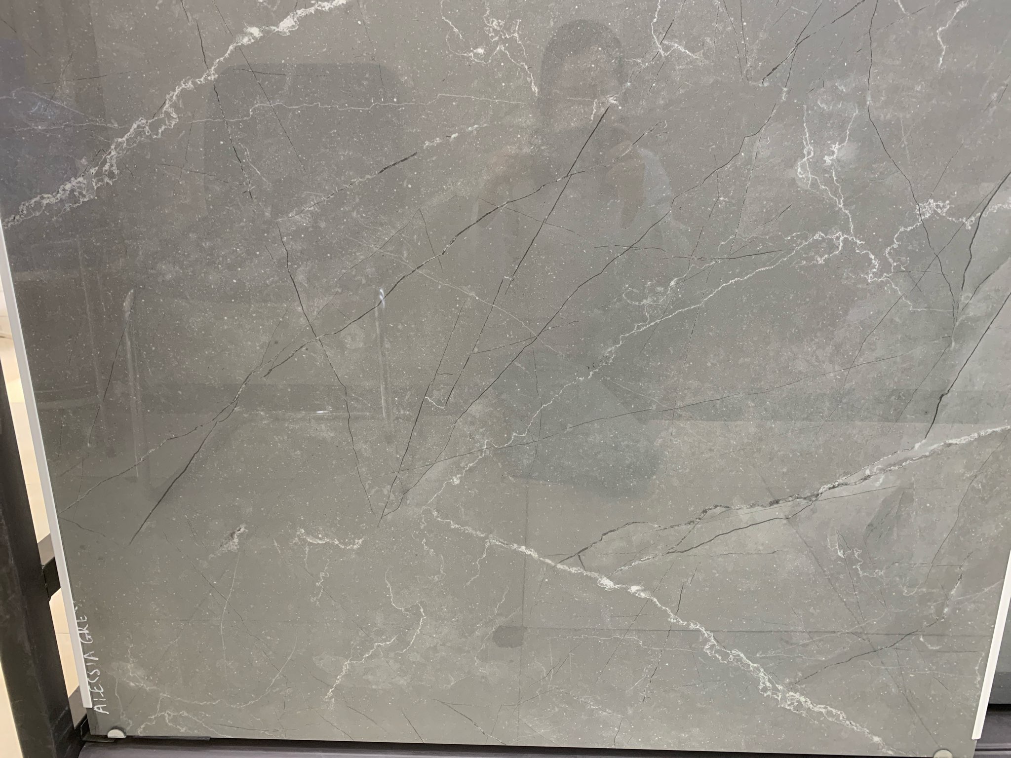 Gạch ấn độ 100x100 ALISSIA GREY xương đá