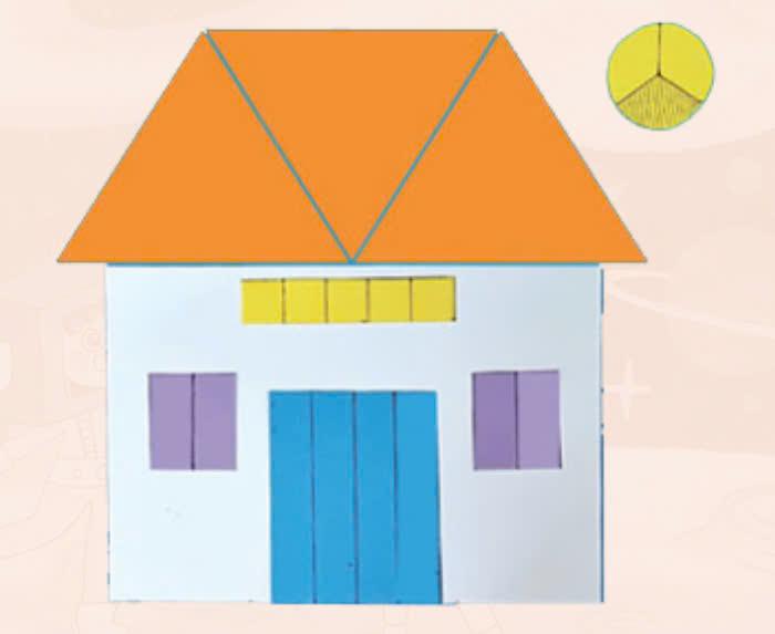 Mô hình ngôi nhà phân số – Học liệu thực hành STEM