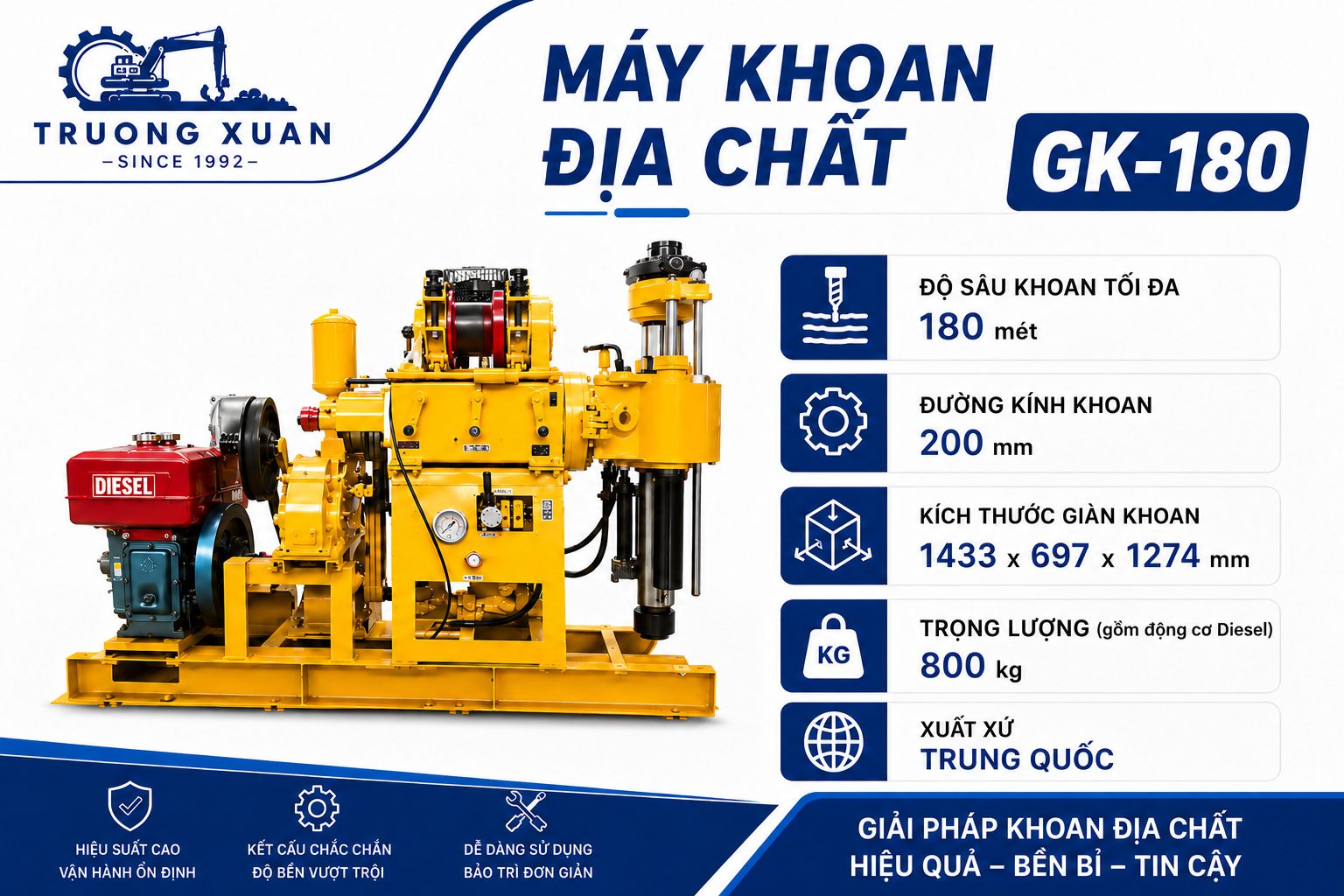 Máy khoan GK-180 Kinh Tân