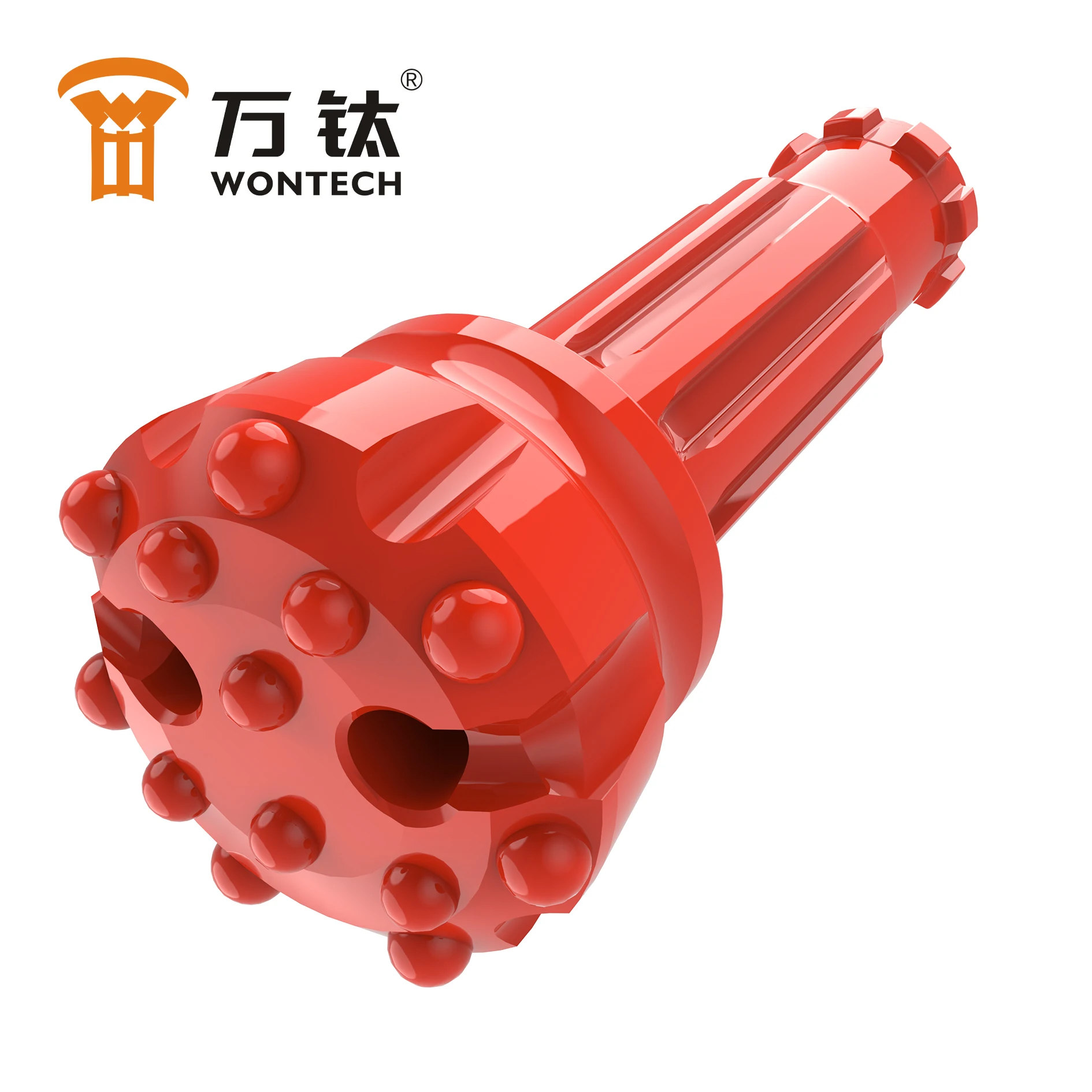 Mũi khoan nút Wontech DTH 4 inch cho khai thác và nổ mìn