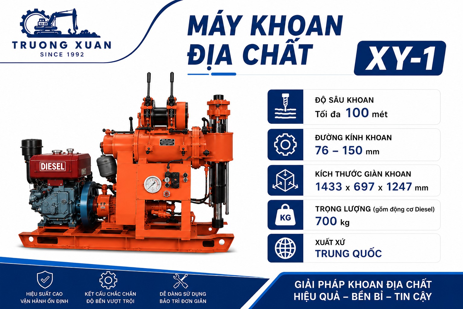 Máy khoan XY-1 Kinh Địa