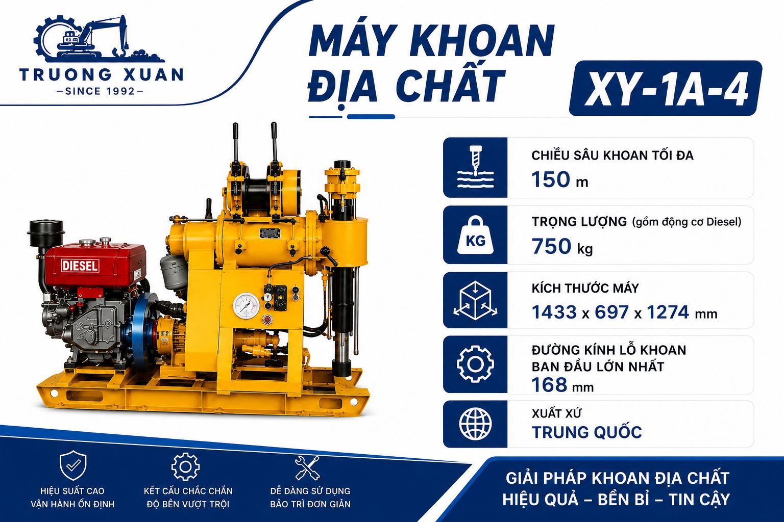 Máy khoan XY-1A-4 Kinh Tân
