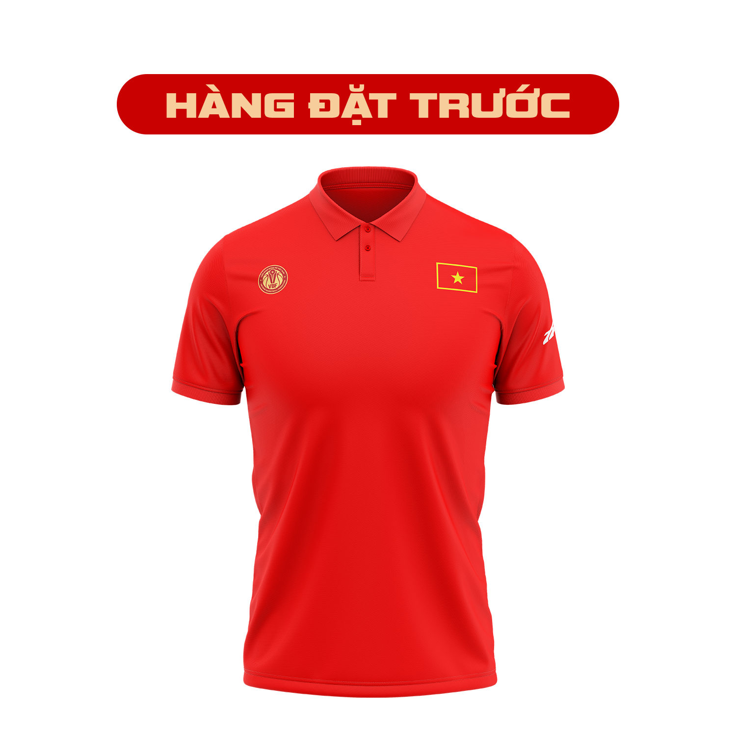 [Hàng đặt trước] Áo Polo Đội Tuyển Quốc Gia Bóng Rổ Việt Nam SG33