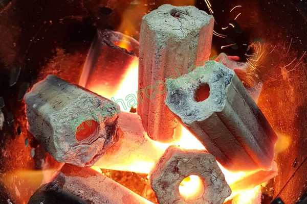Hexagonal Sawdust Briquettes