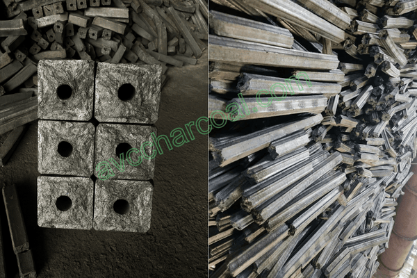 Hexagonal vs Square sawdust Briquette Charcoal