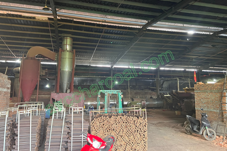 avc factory storage packed bbq smokeless clean sawdust briquette charcoal boxes for export
