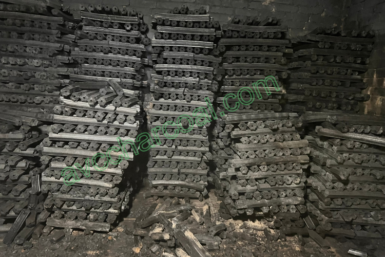 avc factory storage packed bbq smokeless clean sawdust briquette charcoal boxes for export