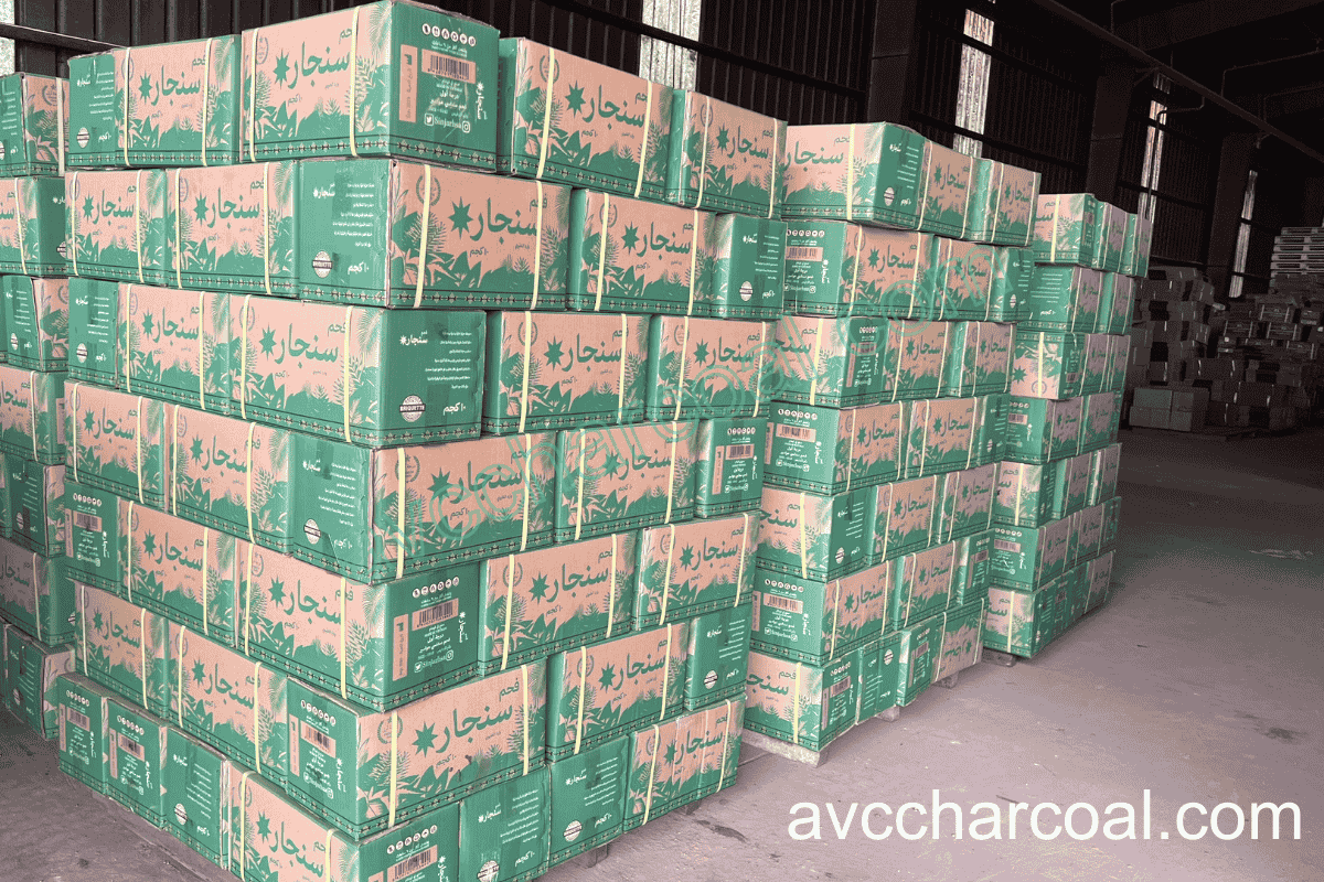 proper pallet stacking and ventilation for charcoal storage