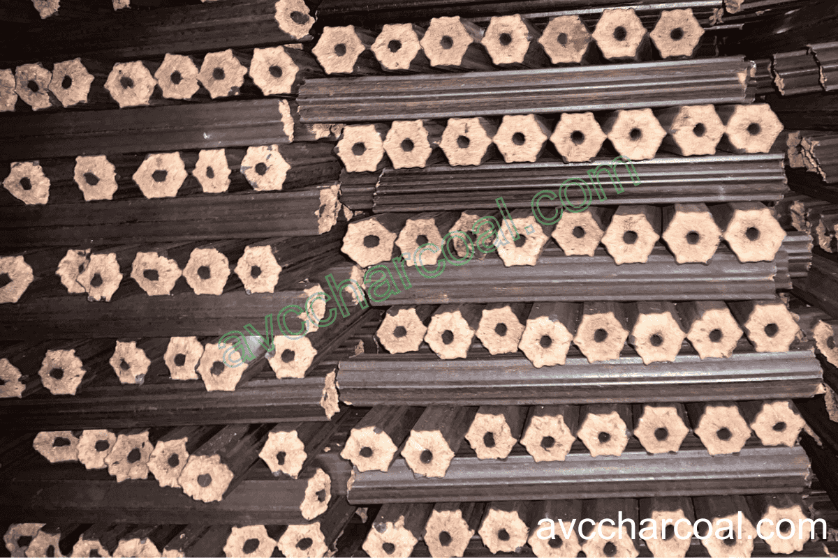 Export wood sawdust briquette charcoal from manufacturer in Viet Nam BBQ smokeless low ash and long burning time cheap price eco-friendly