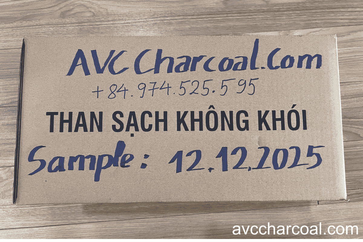 Export wood square shape sawdust briquette charcoal from manufacturer in Viet Nam BBQ smokeless low ash and long burning time cheap price