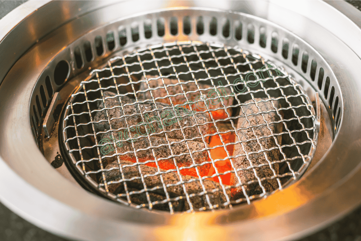 Side-by-side comparison of hexagonal briquette charcoal and hardwood lump charcoal for commercial use