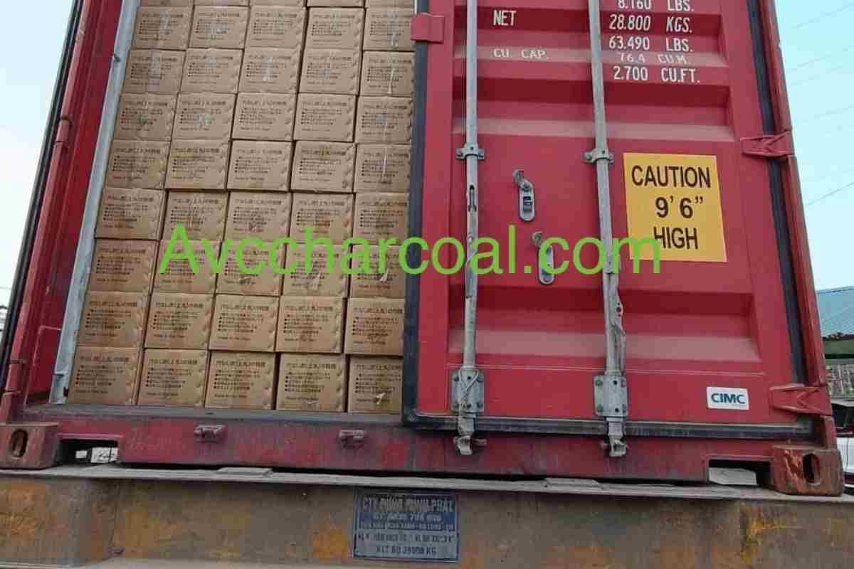 Hexagonal sawdust charcoal briquettes made in Vietnam for BBQ use