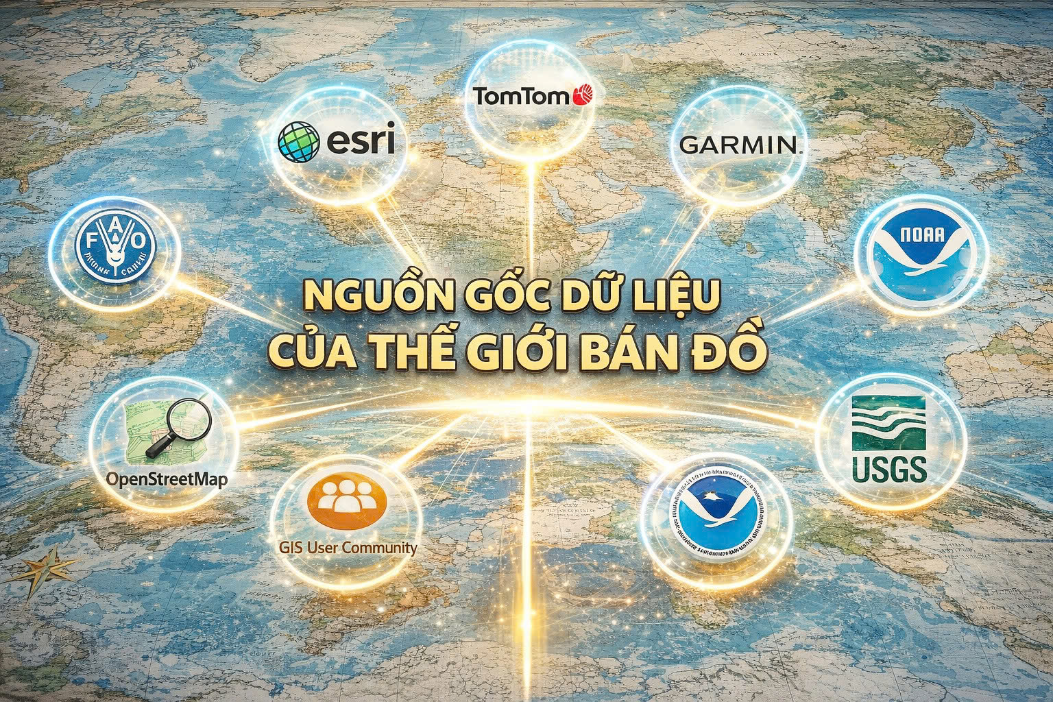 Nguồn gốc cơ sở dữ liệu trên sản phẩm tại Thế Giới Bản Đồ.