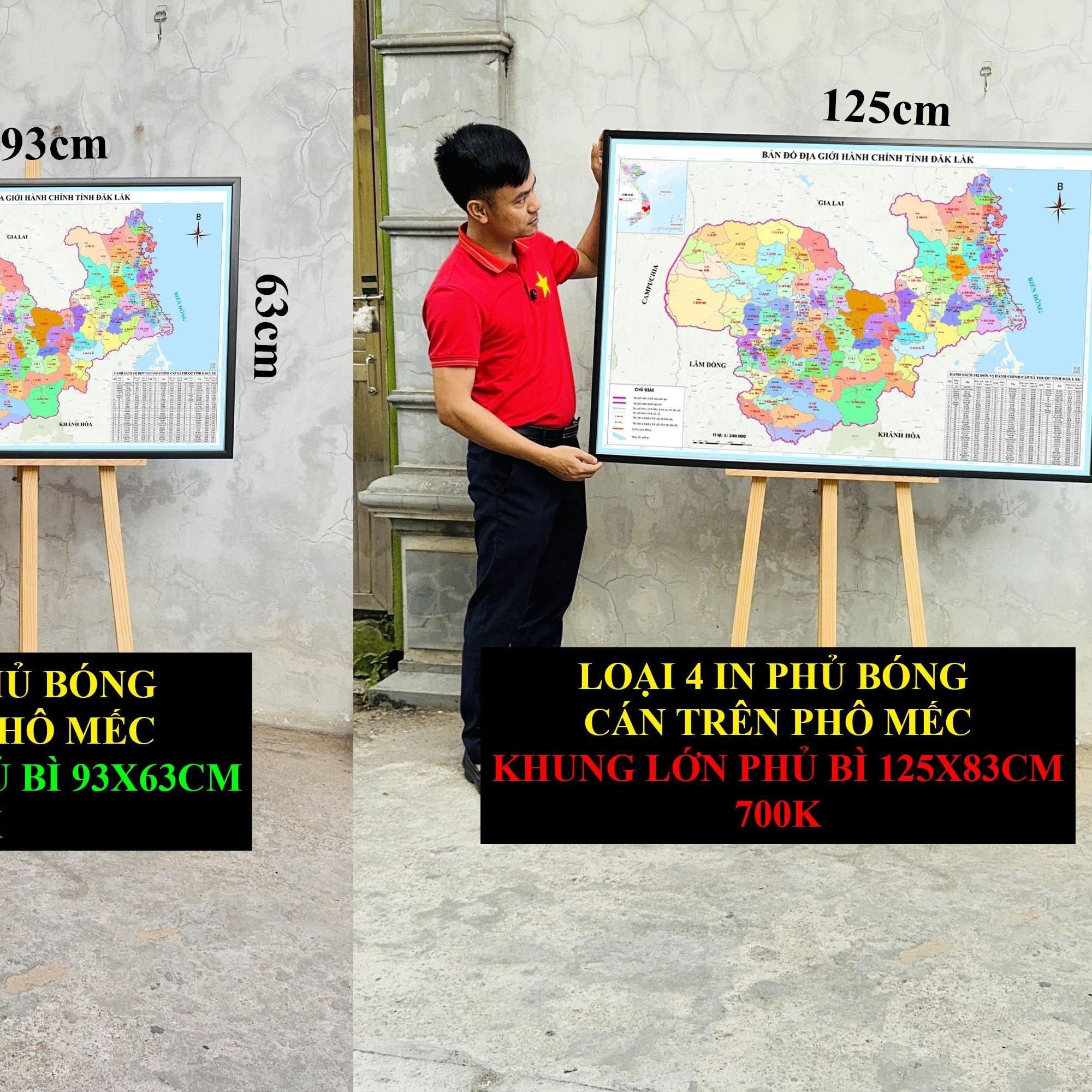 Bản Đồ Đắk Lắk (Phú Yên và Đắk Lắk) cập nhật 2026