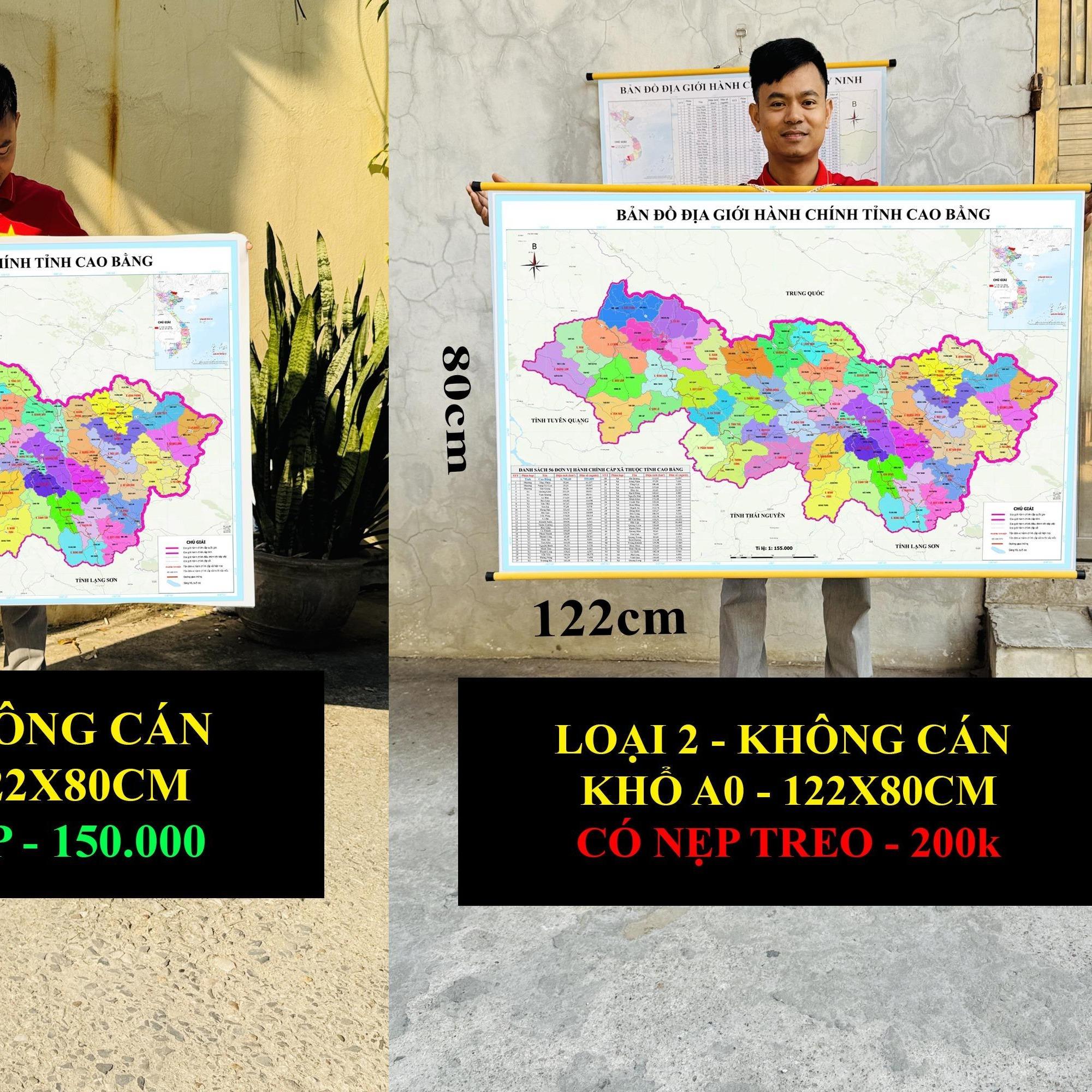 Bản Đồ Cao Bằng cập nhật 2026 có cả tên xã phường mới và cũ chi tiết