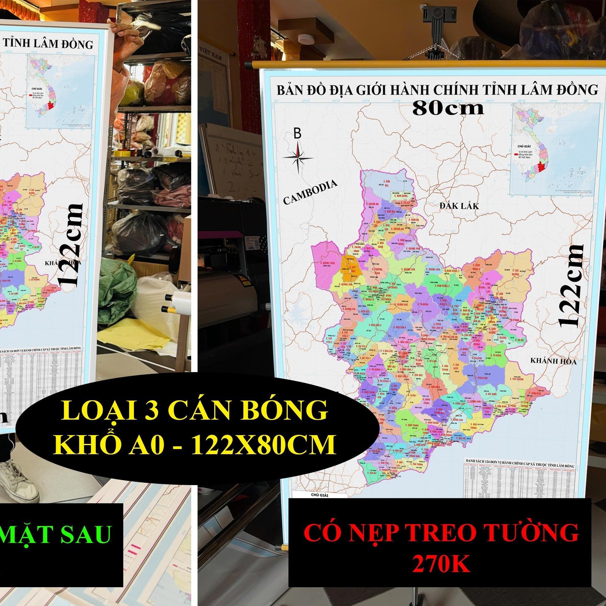 Bản Đồ Lâm Đồng (Đắk Nông, Bình Thuận và Lâm Đồng) cập nhật 2026